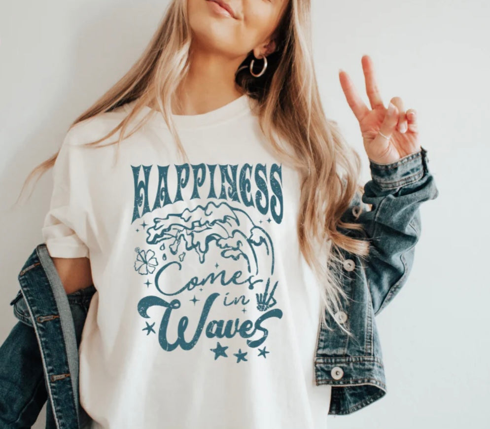 Happiness Comes in Waves-Blue