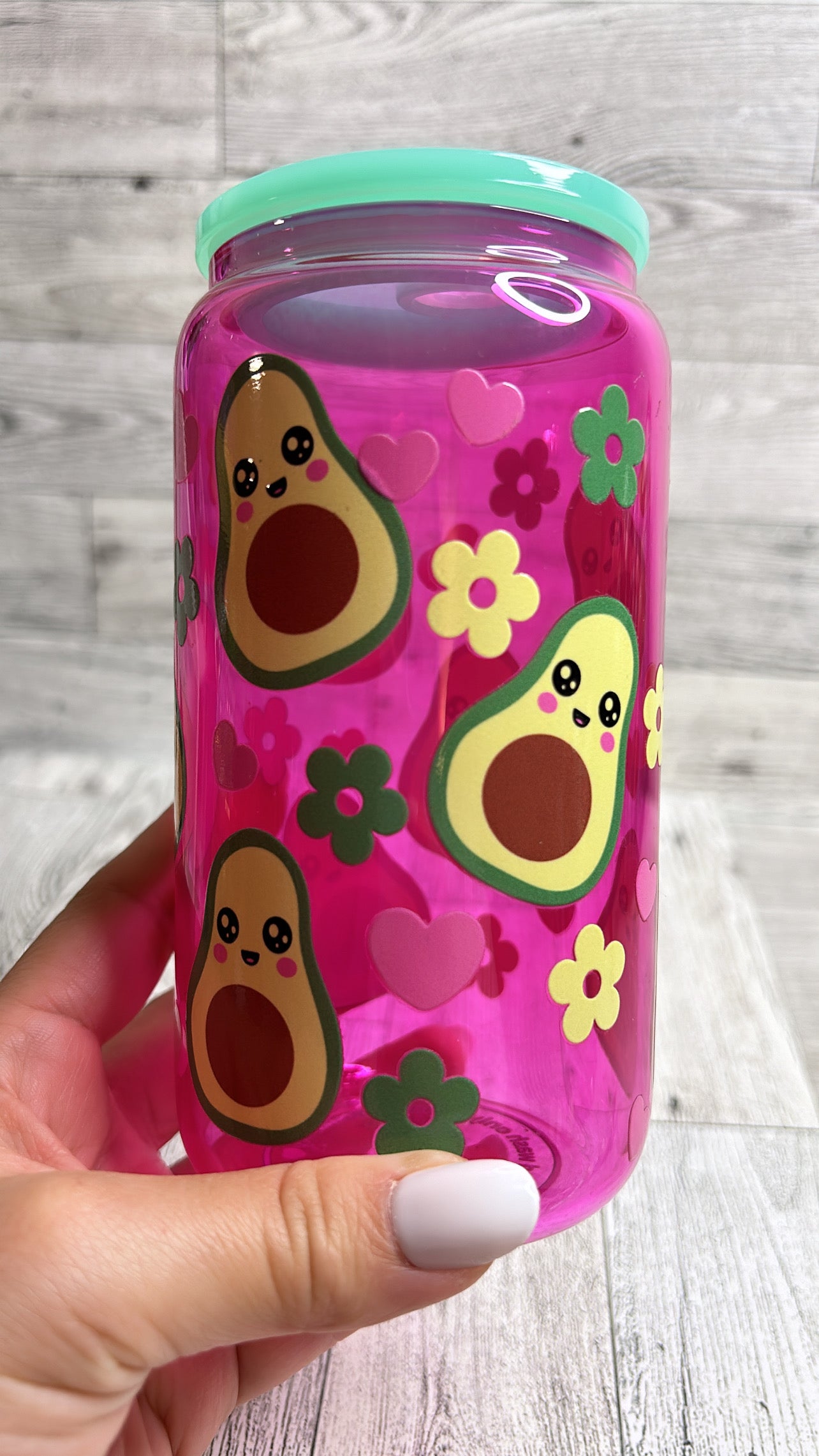 Pink Jelly avocado floral