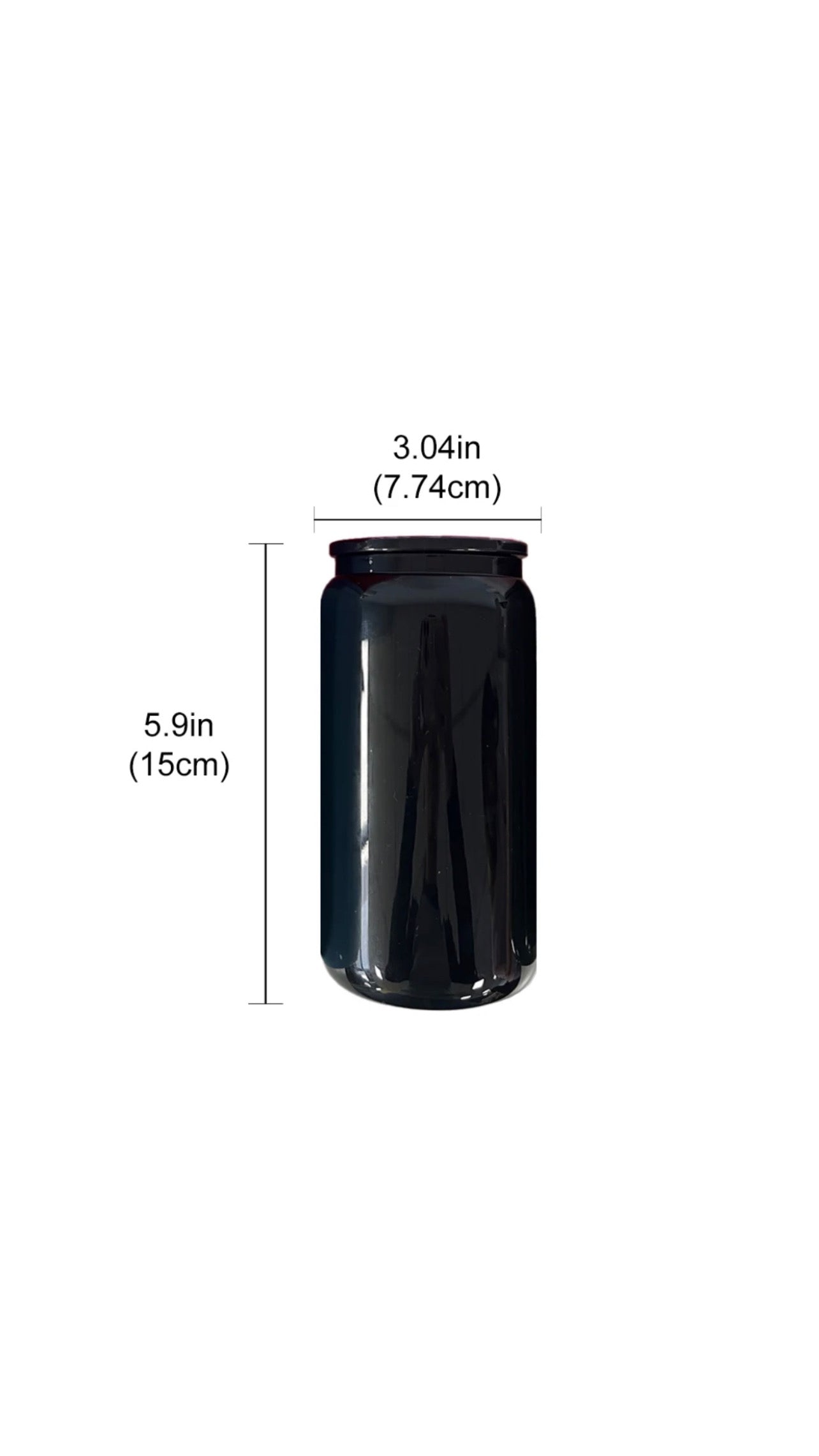 Custom Macaron 16oz Glass can
