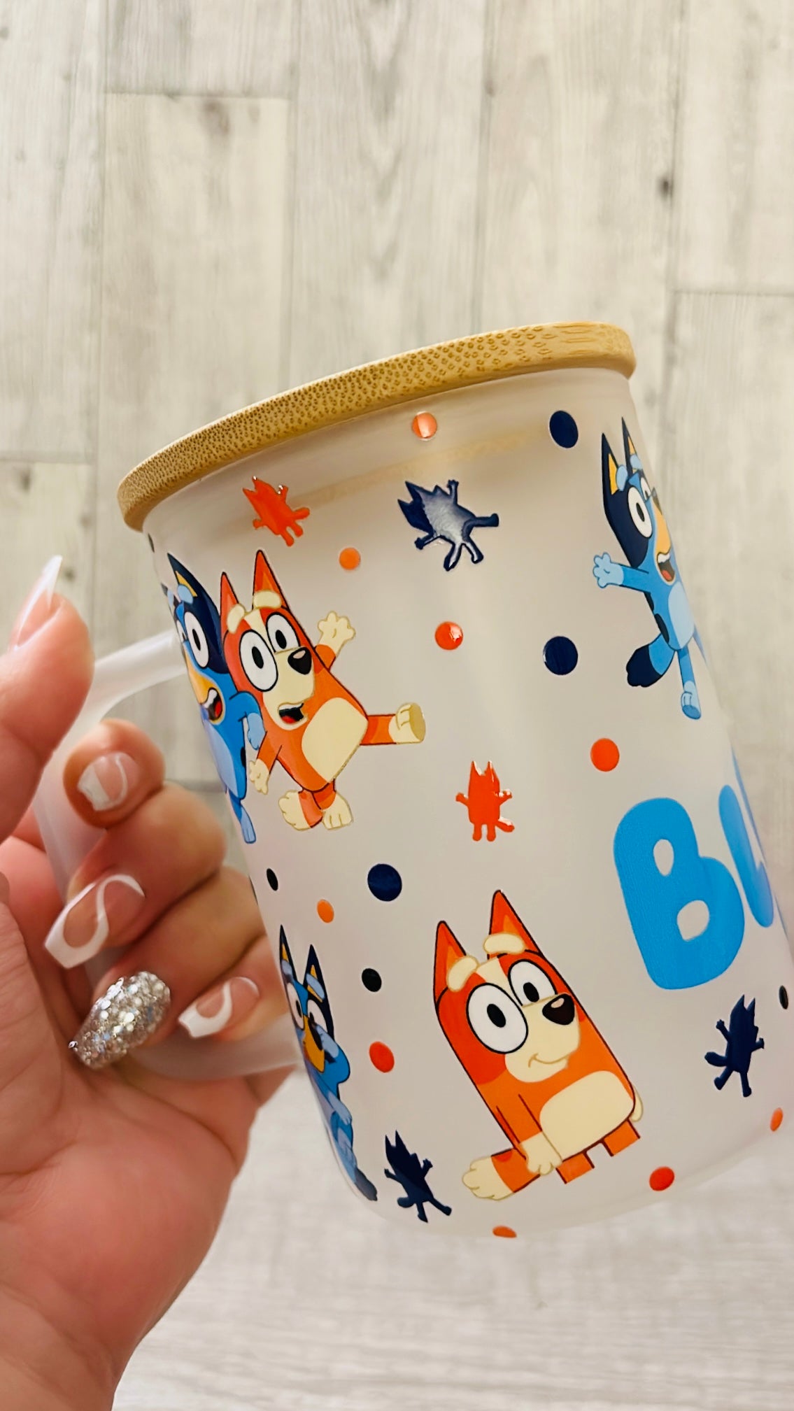 Bluey Glass Mug