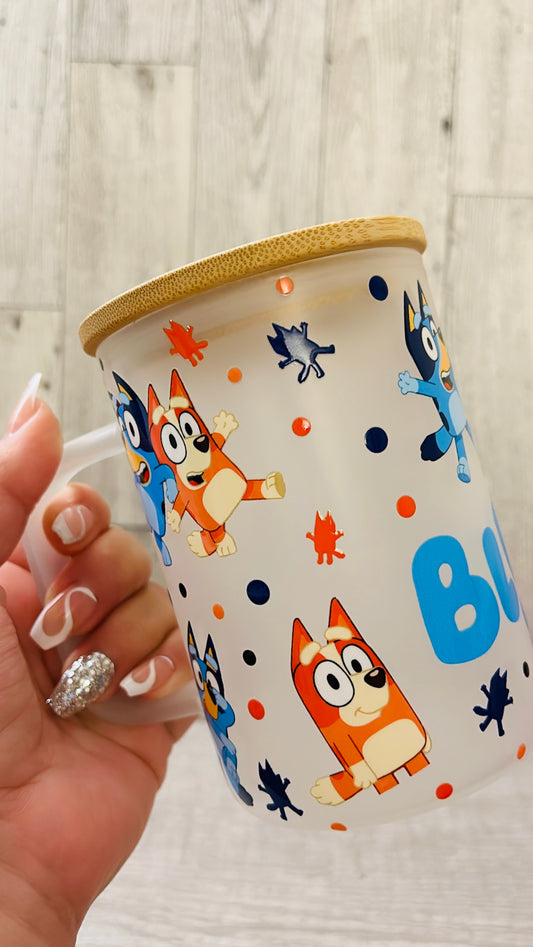 Bluey Glass Mug