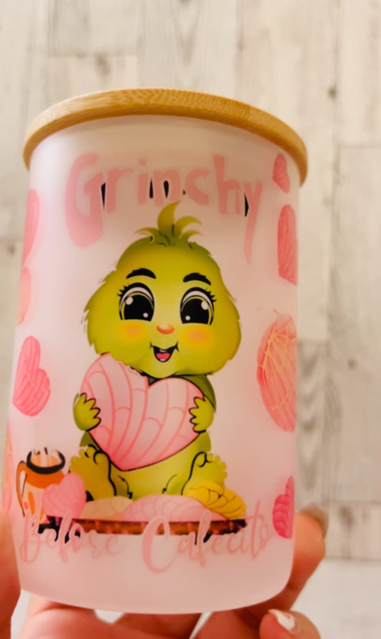 Grinchy before cafecito mug
