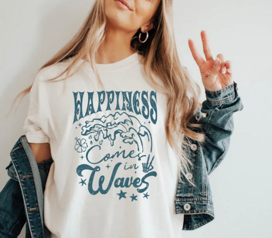Happiness Comes in Waves-Blue