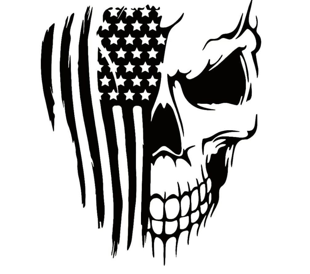 American Flag Skull