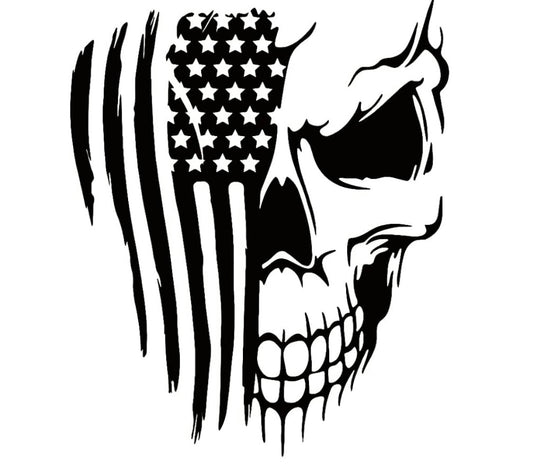 American Flag Skull