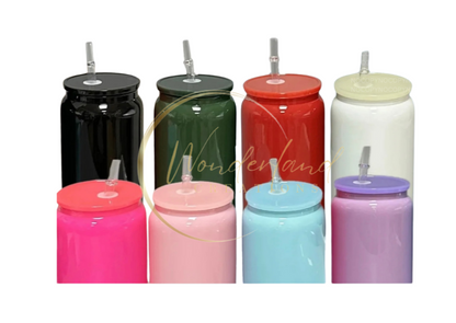 Custom Macaron 16oz Glass can