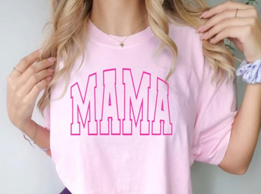 Mama Varsity Pink