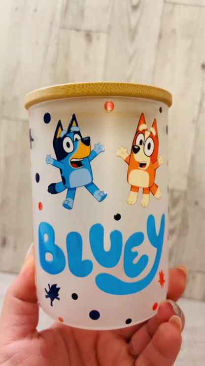 Bluey Glass Mug