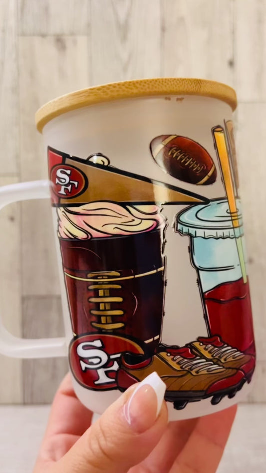 SF glass mug
